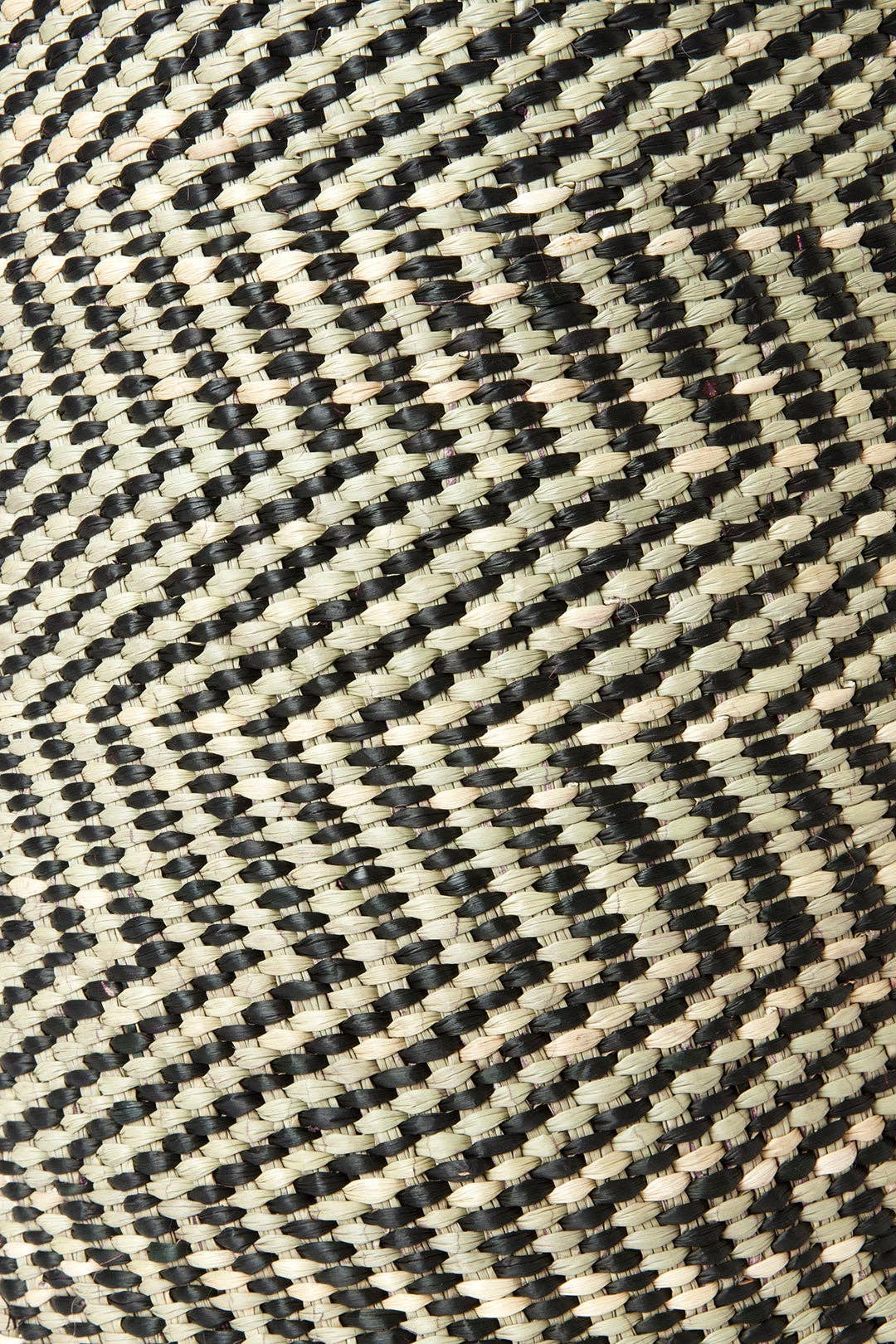 Black & Natural Maila Milulu Reed Basket - Large