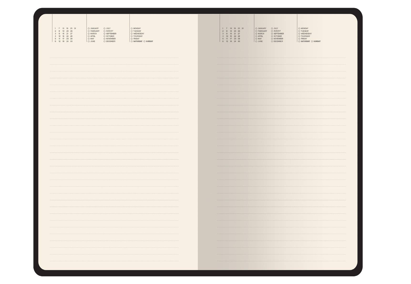 A5 Vegan Leather Daily Planner - Forest Flora 