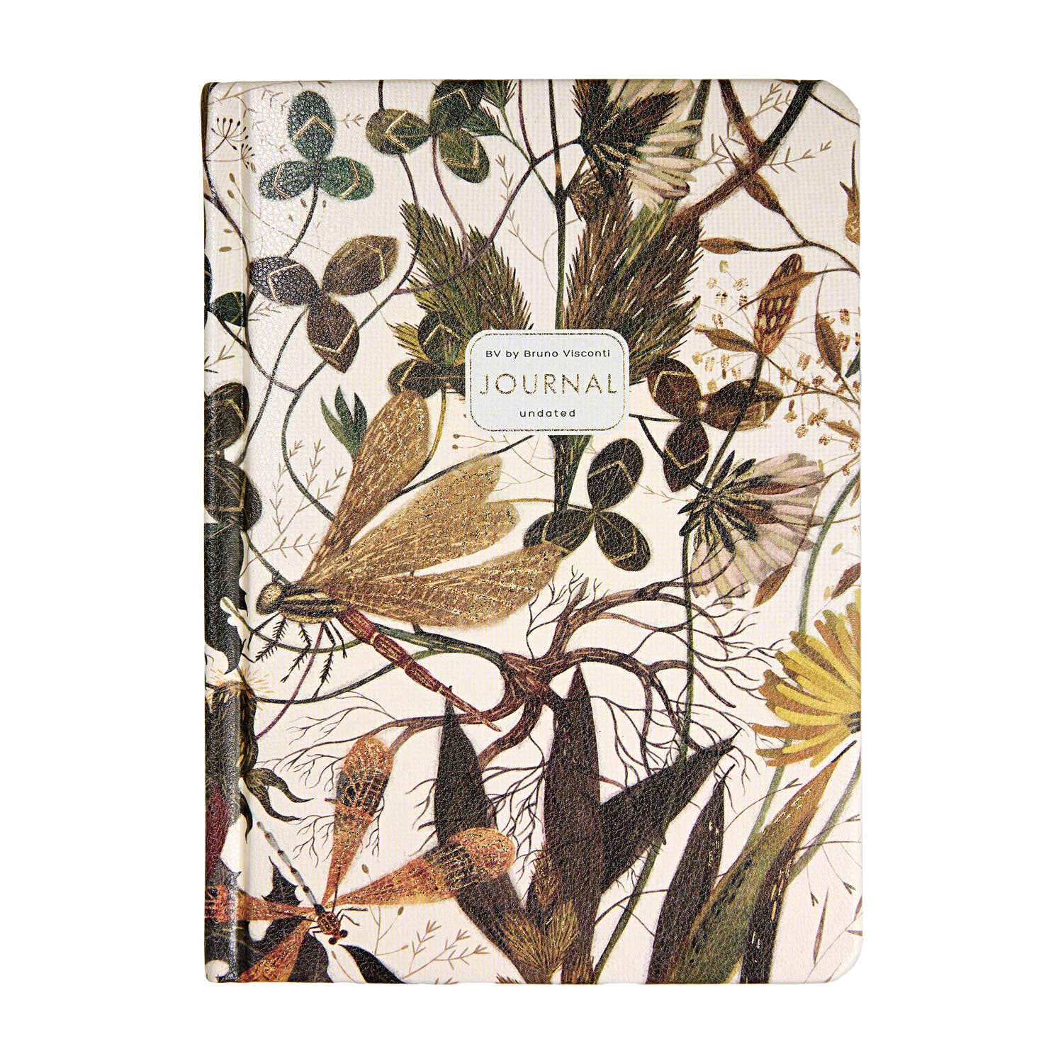 A5 Vegan Leather Hardcover Daily Planner -Summer Greens 