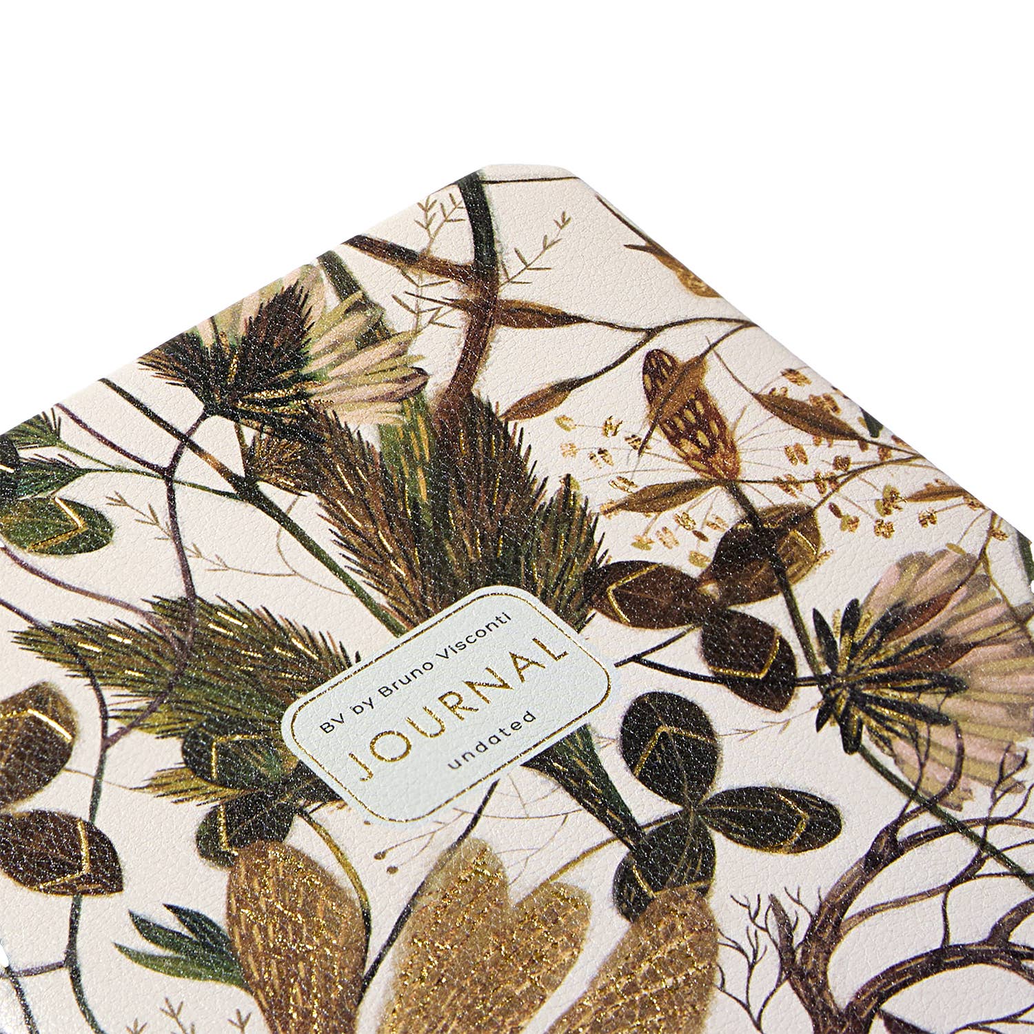 A5 Vegan Leather Hardcover Daily Planner -Summer Greens 